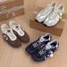 Blue OLD Navy De Training 2025 Summer New Breathable College Style Flat Forrest Gump Shoes For Women_vogvips.com
