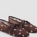 Mesh Embroidered Flower Round Head Ballet Style Cross Strap Ballet Flat Breathable Mary Jane Single Shoes_vogvips.com
