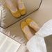 Evening Gentle Bowknot Mary Jane Flats Women's Hidden Wedge Spring Soft Sole French Style Ballet Shoes_vogvips.com