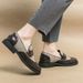 Euro Step Korean Style New British Business Casual Slip-On Brogue Formal Pointed Toe Men's Floral Leather Shoes_vogvips.com