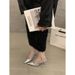 MTX Design Sense Silver Pointed Toe High Heel Sandals For Women Summer New Elegant Socialite Versatile_vogvips.com