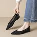 Shallow Single Shoes Female Flat Bottom Fairy Wind Mesh Soft Sole Gentle Pointed Rhinestone Flats_vogvips.com