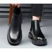 Chelsea British Style Genuine Leather Wool Integrated Height-Increasing Men's High-End Short Work Boots_vogvips.com