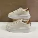 OKIMOZ Running Sneakers Leopard Print Patchwork Platform White Sneakers Height Increasing Versatile Casual Shoes_vogvips.com