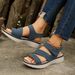 New Women's Wide Width Comfort Wedge Sandals - Retro Style Lightweight Casual Summer Shoes_vogvips.com