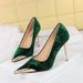 3739-20 Style Banquet Women's Xishi Suede Flower Embossed Metal Pointed High Heels Single Shoes_vogvips.com