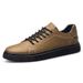 Low-top Men's Shoes Cow Two-layer Leather Shoes British Casual Sports Shoes Work Men's Shoes_vogvips.com
