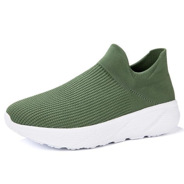 Spring And Summer Fly Woven Casual Sports Old Beijing Cloth Men, Men's For Lazy People, One Foot Shoes_vogvips.com