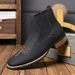 European Warm Series R003 Embroidered Slip-On Men's Martin Boots_vogvips.com