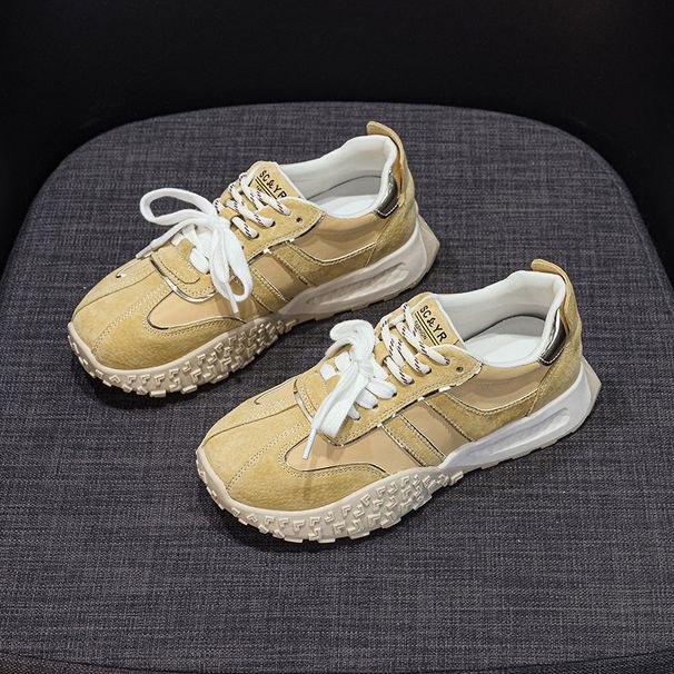 German Training Shoes Women's Lace-up Flow College Style Sports Versatile Platform Dad Shoes Women's Shoes_vogvips.com