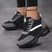 Women's Cotton Shoes With Plush Insulation, Air Cushion, Sloping Heel, Thick Soled Casual Shoes_vogvips.com