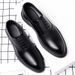 Men's Genuine Leather Oxford Dress Shoes Pointed Toe Wedding Shoes Formal Shoes_vogvips.com