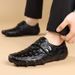Cross-border Genuine Leather 2026 Autumn New Model, Men's Top-layer Cowhide Trendy Crocodile Pattern Shoes, Available_vogvips.com