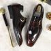 Euro Step 【Big Sale】Men's Fashion Business Casual Genuine Patent Leather Shiny Loafers Formal Shoes Men_vogvips.com