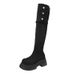 Platform Height-Increasing Over-the-Knee 2025 Spring And Autumn Slimming Long For Petite Women High Tube Riding Boots_vogvips.com
