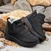 Snow Unisex 2025 Winter Large Size New Women's Thick-Soled Shoes With Fleece Lining And Thickened Cotton Boots_vogvips.com