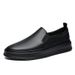 Large Size Men's Leather Shoes Genuine Leather Platform Casual Height Increase Men's Shoes Style Loafers Non-slip_vogvips.com