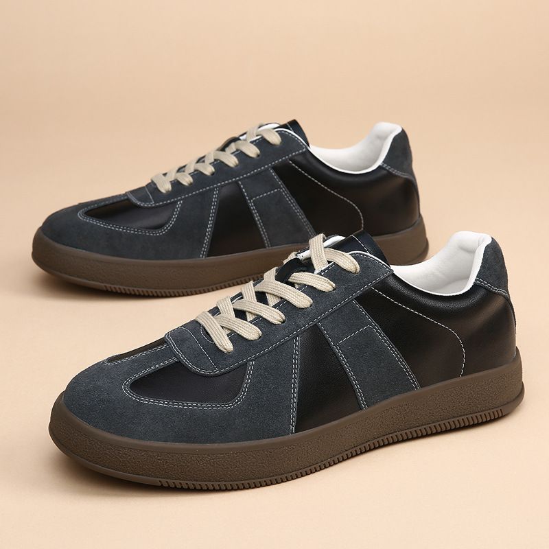 Thick-Soled German Training For Men 2025 New Spring And Summer Breathable Versatile Casual White Shoes Men's Sneakers_vogvips.com