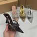 Women S Shoe High Heeled Stiletto PVC Transparent Fashionable Women Sandals And Slippers_vogvips.com