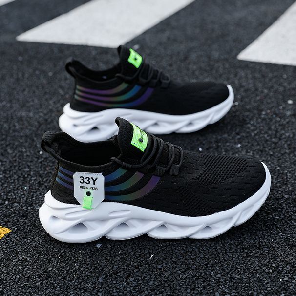 Casual Men Mesh Comfort Breathable Sneakers Jogging Soft Sole Anti Slip Versatile Tennis Vulcanized Shoes Tenis_vogvips.com