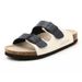 Women's & Men's Soft Cork Sandals With PU Upper & EVA Sole Comfortable Slip-On Casual Beach Shoes For Daily Wear Boken_vogvips.com