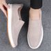Men's Shoes Breathable Old Beijing Cloth Shoes Sports Casual Shoes Soft-soled Non-slip Board Shoes One Pedal Dad Shoes_vogvips.com