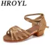 HROYL Latin Dance For Women Girls Shoes Heeled Sale Promotion 5 Kinds Of Colors 3 5cm Heels 250521_vogvips.com