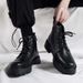 European Warm Series Men's Martin Summer New British Style High-top Leather Shoes Black Mid-top Height-increasing Work Ankle Boots_vogvips.com