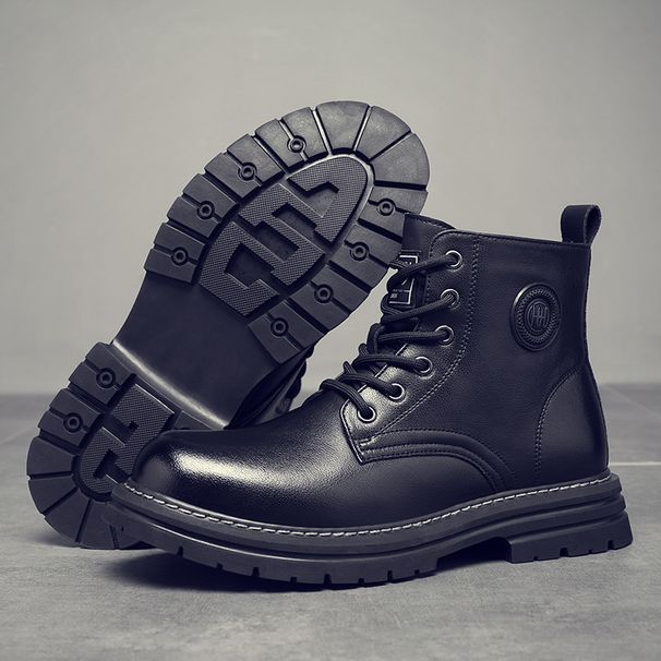 Fall/Winter 2025 New Martens Boots Versatile Chunky-Sole Boots Men's Leather Boots_vogvips.com