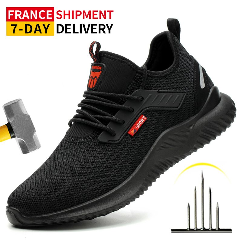 Safety Work Shoes Construction Men Outdoor Steel Toe Cap Shoes Men Puncture Proof High Quality Lightweight Safety Boots_vogvips.com