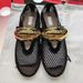 women's Casual Shoes Niche Metal Mesh Flat Shoes Comfortable Hollow Shallow Breathable Single Shoes Summer Gold Ballet Shoes Mary Jane_vogvips.com