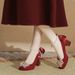 Women's Shoes Classic Style Elegant Basics Casual Business Wedding Party Chinese Hanfu Red Dress Two Way Wedding Shoes Bridal Shoes Women_vogvips.com