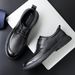 Summer hollow leather shoes men's leather high-end large size men's shoes summer breathable business dress men's style Derby shoes_vogvips.com