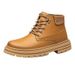 European Warm Series 2399 Men's Martin Outdoor Work Large Leather Autumn Winter High-top Cowhide Lace-up Height-increasing Short Boots_vogvips.com