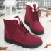 Womens ankle winter snow boots Botas strapless warm plush shoes womens Plus size 44 241022_vogvips.com