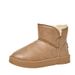 Women's Winter Snow Boots With Fleece Lining - PU Leather Waterproof Slip-Resistant Comfortable Casual Shoes For Cold Weather_vogvips.com