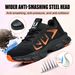 Women's Lightweight Steel Toe Safety Shoes Anti-Smash Puncture-Resistant Work Shoes For Construction Site Labor Protection_vogvips.com