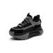Dad Sneakers With Fleece Lining, Suede Leather, 2025 Spring New Women's Thick-Soled Sports Shoes, Casual Fashion_vogvips.com