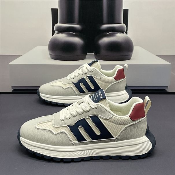 FashiNewable Soft-Soled Men's Sneakers With Mesh Upper, Breathable, 2026 Spring-Summer Model, Lightweight, Trendy,_vogvips.com