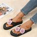 Women’s Shoes Summer New Style Flip Flops To Wear Outside Fashionable Online Celebrity Ladies Sandals Slippers Women Thick Bottom Large Size_vogvips.com