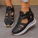 2025 New Fashion Hollow Thick-Soled Wedge Shoes Cross-Border Summer Casual Sandals For Women_vogvips.com