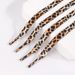 Colorful leopard print tie dye shoelaces pop art graphic fashion smudged yellow leopard print shoelaces_vogvips.com