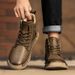 European Warm Series Martin Genuine Soft Sole Wear-Resistant Casual British Style Work Men's High-Top Leather Boots Safety Shoes_vogvips.com