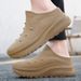 Cross-border Large-size Breathable Mesh For Men And Women, Fly-knit Sports Wide-fit Barefoot Shoes, Flat Slip-on Casual_vogvips.com