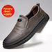 Men's Summer Slip-on Loafers, Soft-soled, Non-slip Driving Shoes, Breathable, Versatile, Comfortable Business Casual_vogvips.com
