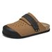 Summer Driving Shoes Slip On Beach Shoes Plus Size Half Length Couple's Closed Toe Slippers_vogvips.com