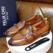 Double Buckle Casual Top Layer Cowhide Men's Fashion Street Style Shoes Genuine Leather Loafers_vogvips.com