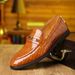 Large Size 48 Leather Breathable Sleeve Feet Loafers British Style Pointed Wedding Shoes_vogvips.com