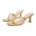Women's High Heels 2026 Spring New European And American Style Solid Color Sexy Thin Heel Clip-Toe Stiletto Sandals In_vogvips.com