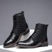 European Warm Series 2025 New Men's Casual High-top Martin Boots Outdoor Work Fashion Large Size Plush Cotton Shoes_vogvips.com